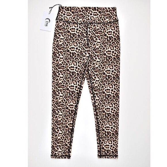 ZYIA Active Leopard Brilliant Scrunchy What Hi Rise 7/8 Legging NEW 6-8 - Picture 1 of 6
